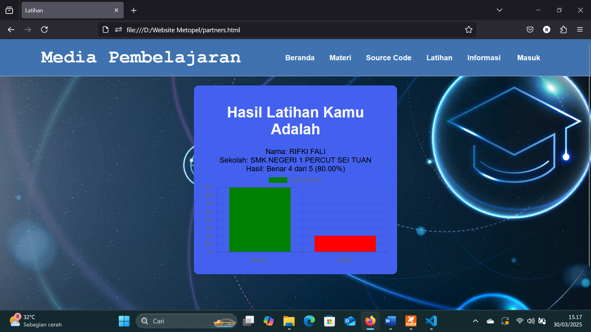 Gambar Proyek Pengembangan Media Pembelajaran Berbasis Website Untuk Meningkatkan Kemampuan Logika Siswa Dalam Pemrograman Dasar
